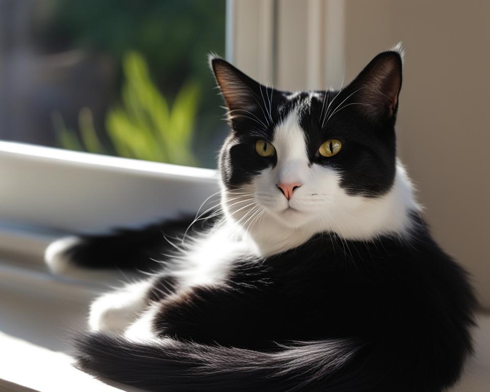 Black and White Tuxedo Cat