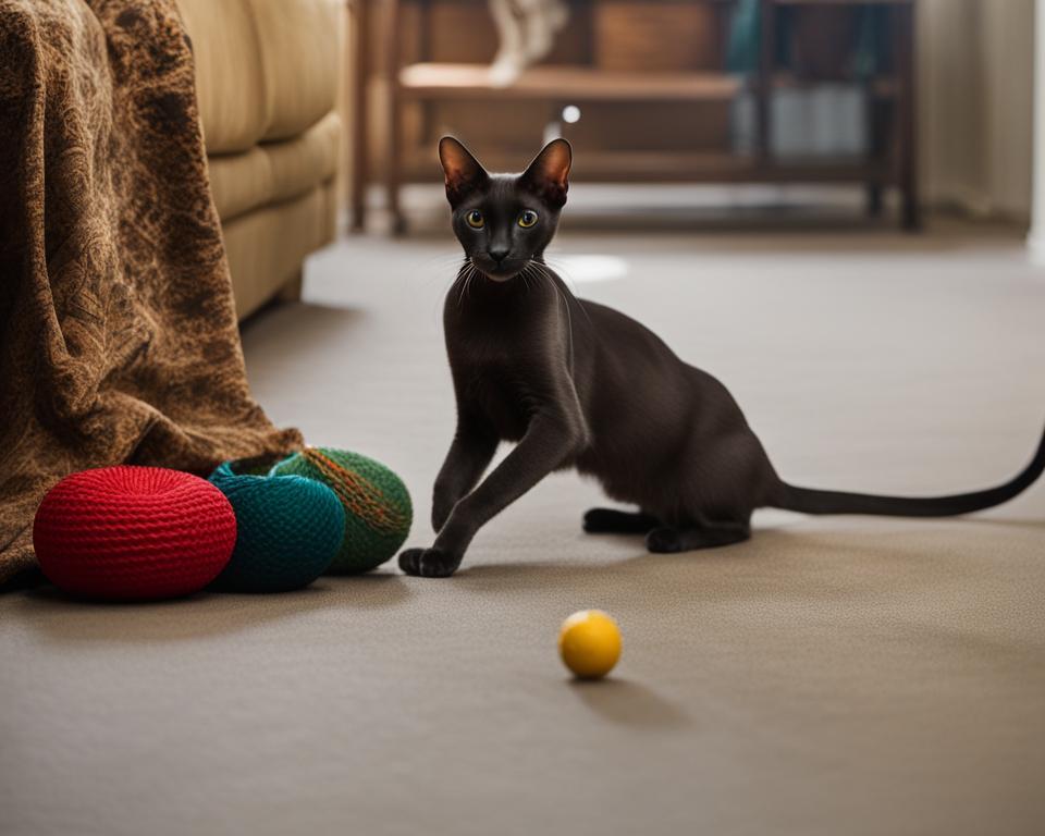 Importance of play with Oriental Shorthair cat