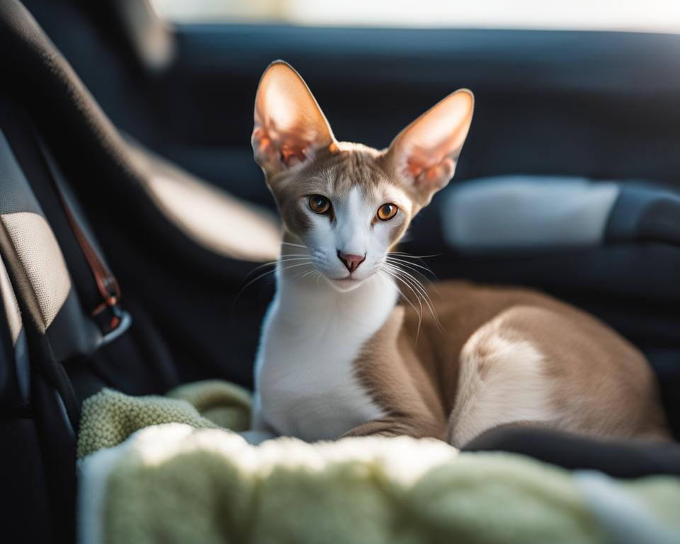 Keeping a cat calm during travel