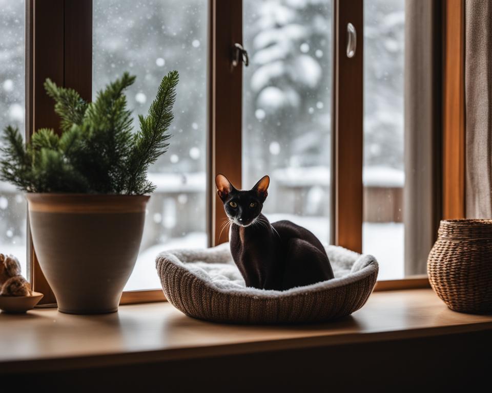 Winter Care Tips for Oriental Shorthair Cats