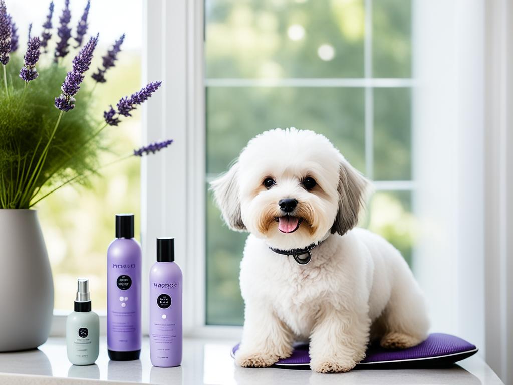 Calm grooming environment for Maltipoo