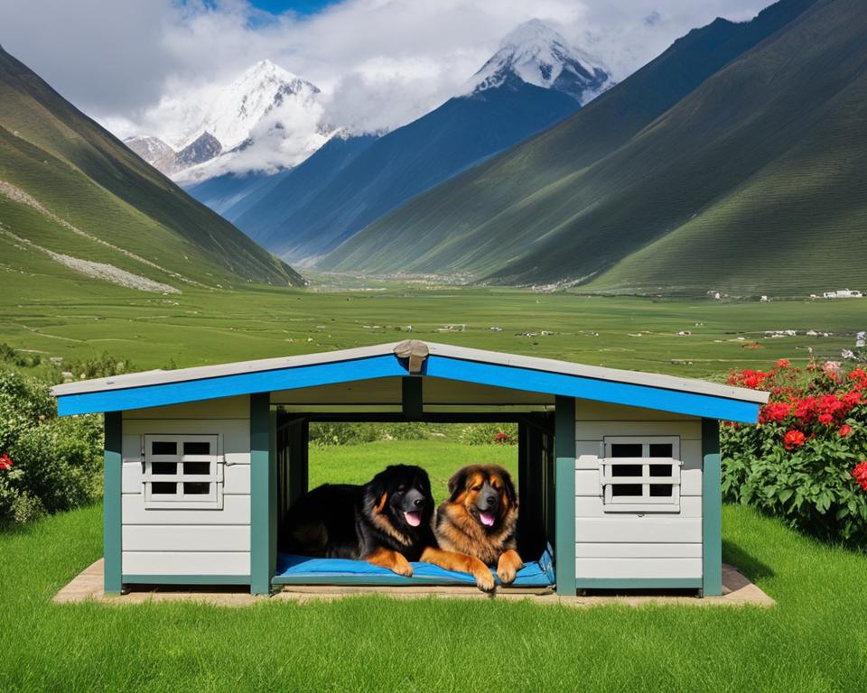 Tibetan Mastiff dog shelters