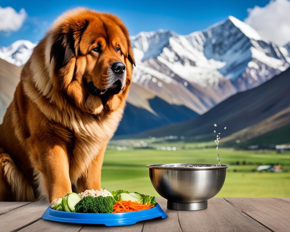 recommended diet for Tibetan Mastiffs