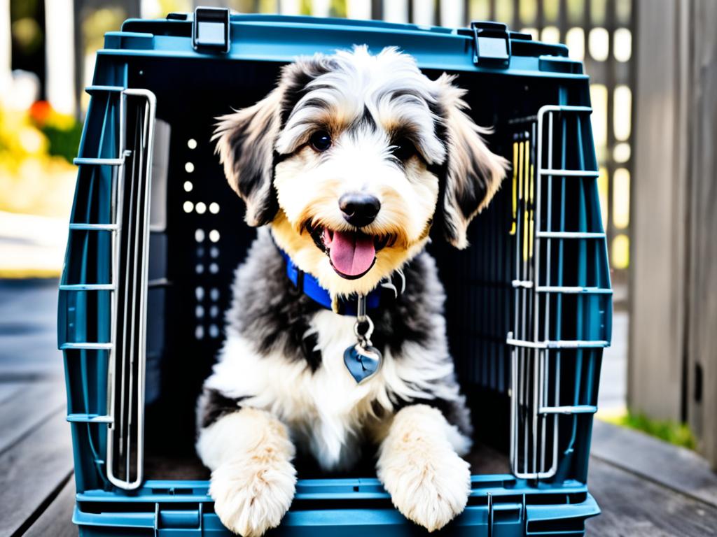 Crate training for separation anxiety