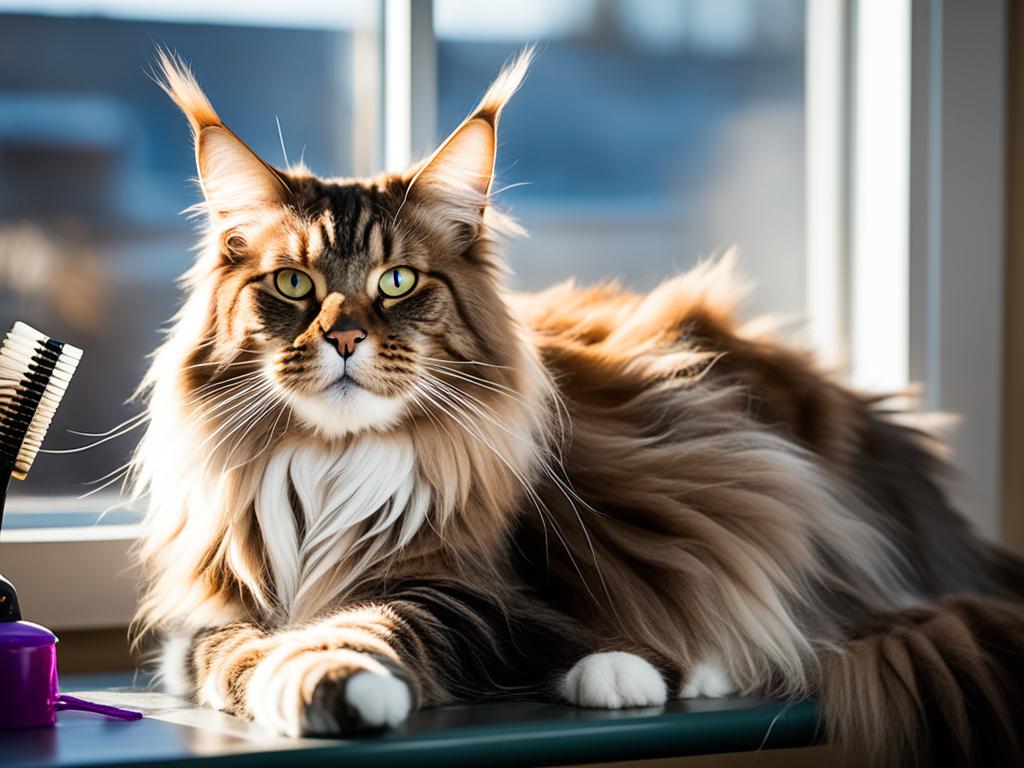 Maine Coon grooming