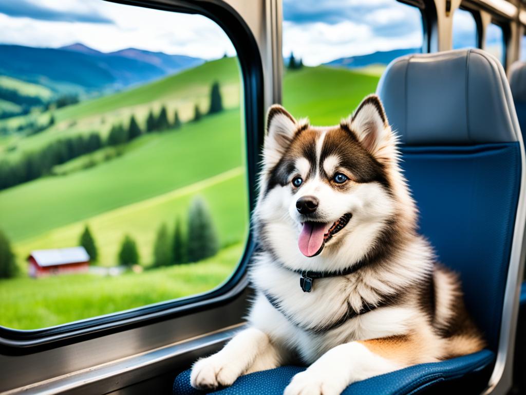Pomsky Travel by Train, Bus, and Boat