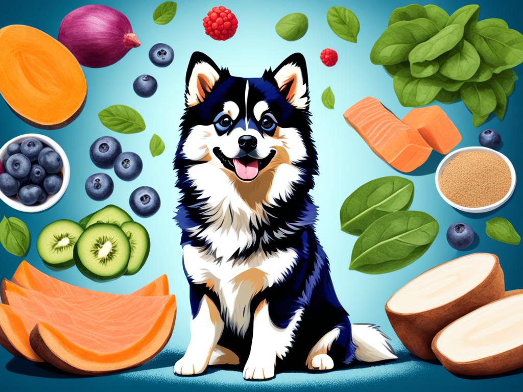 Pomsky diet and coat health