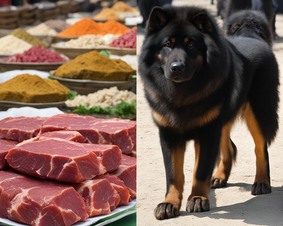 Tibetan Mastiff and Wolf Diet