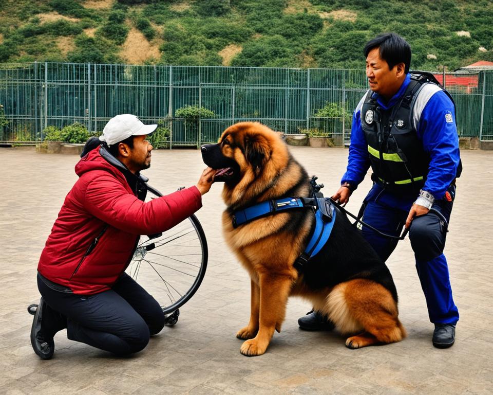 Tibetan Mastiff as service dogs