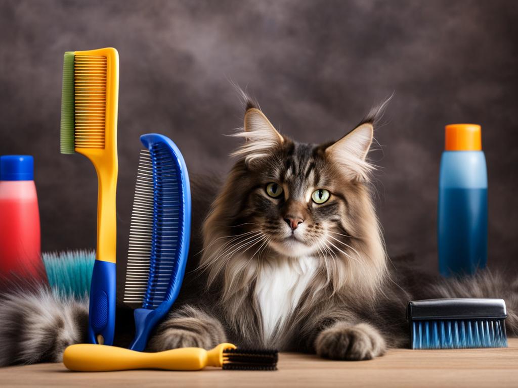 grooming tools for Maine Coon cats