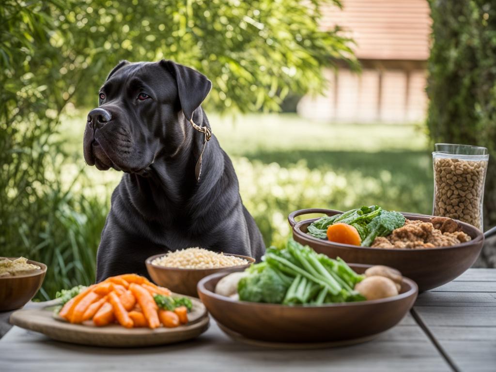 Balanced diets for large breed dogs