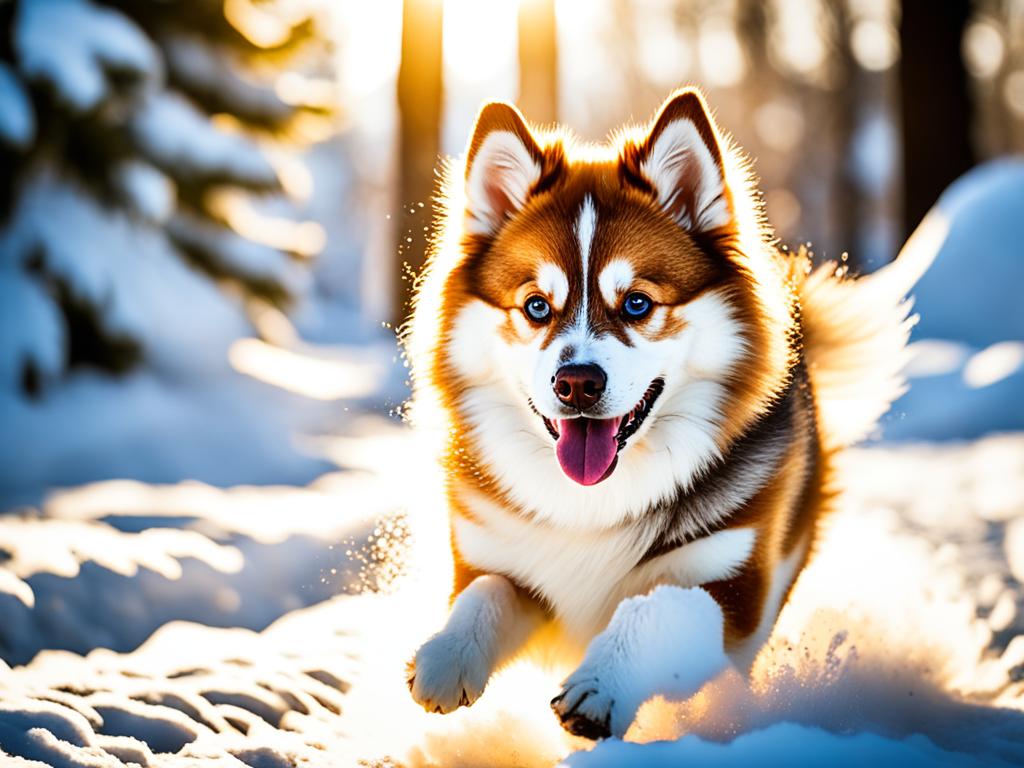 Pomsky winter exercise routines
