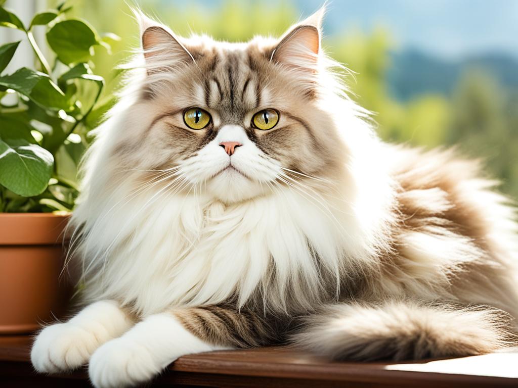 calm Persian cat