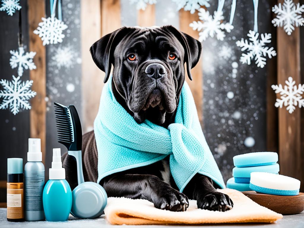 Winter grooming for Cane Corso
